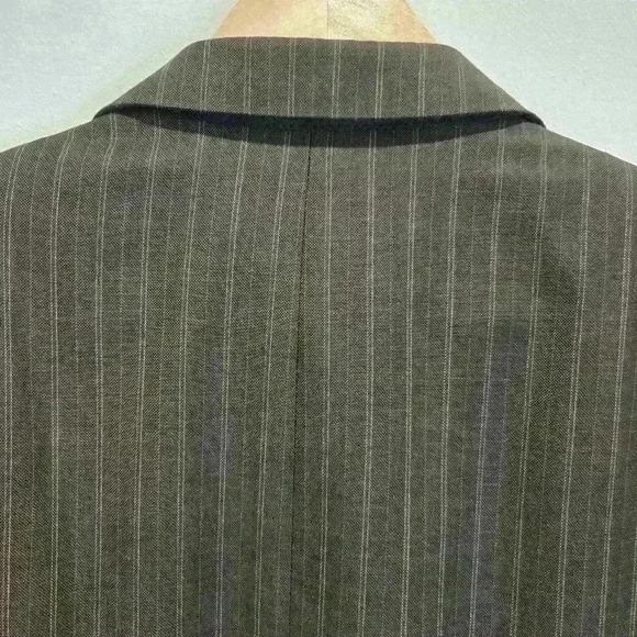 Hickey Freeman Vintage Men's 44R Jacket Sport Coat Wool Cashmere Brown Pinstripe - Picture 9 of 16